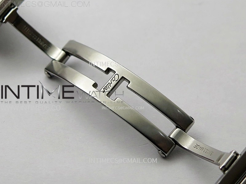 Tank Francaise Ladies 21.2mm SS 8848F 1:1 Best Edition Silver Dial on SS Bracelet Ronda Quartz